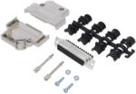 Amphenol Conector D-Sub 25-Pin Mamă în Unghi 45° cu Terminal Șurub (L17D45PK-M-25+L77DB25SST)