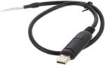 Delock Cablu USB 2.0 DELOCK 0, 5m USB A Negru Ø5mm Cod 64242 (64242)