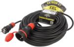 kel Prelungitor alimentare KEL 3x2, 5mm2 25m 16A cu 1 priză gumă negru (W-99171)
