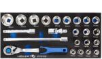 Högert Technik Set chei tubulare 1/2" 23 bucăți (HT7G128) Trusa unelte