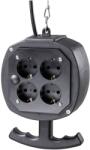 as - Schwabe Prelungitor electric AS SCHWABE 3m, 8 prize 16A, cablu 3G1, 5mm2, PVC negru 60971 (60971)