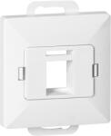ORNO Placă frontală + priză simplă tel-comp. RJ-45 Pearl, PC+ARJ45/P1, alb (O-OR-OE-7717_W)
