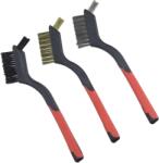 Dedra DEDRA-EXIM Set de perii cu 3 rânduri, DEDRA 2001P72, din bronz, oțel, nailon, 180mm, mâner din două materiale (2001P72)