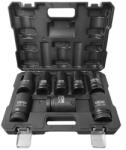 JCB Set de ADAPTOARE pentru PERCUȚIE PROFUNDĂ 1" Cr-Mo cu 6 FETE - 8 BUCĂȚI (FS-60645) Cheie tubulara