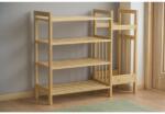 CHOMIK RÂND REGAL DIN BAMBUS, CU 4 NIVELURI ȘI POLIȚĂ LATERALĂ SUPLIMENTARĂ, DIMENSIUNI 73, 5x28x66 CM *7001 (CH-PHO7001) Biblioteca