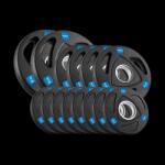 Rebel Disc pentru halteră (8x1, 25kg + 4x2, 5kg + 2x5kg) 30kg, 51mm, REBEL ACTIVE (L-RBA-2113)