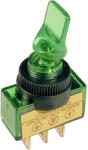  Comutator cu pârghie ASW-14D 12V verde (4914-)