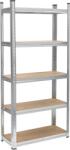 Rebel Raft metalic de depozitare 150x70x30 argintiu Rebel (L-RB-1255) Raft