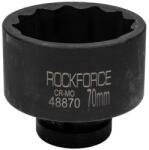ROCKFORCE Cheie cu antrenare cu impact 70mm 1" (12-fațete) (FS-57555)