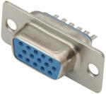  Adaptor conector VGA D-SUB DB15(F) GN (9609-)