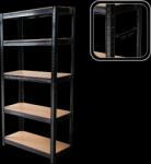 Chomik Raft cu 5 niveluri 180 x 90 x 30 CM Negru Capacitate de încărcare: 175 KG *7361 (CH-GWI7361) Raft