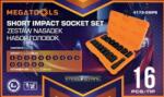 MEGATOOLS Set de adaboare de impact 1/2" 16 buc (FS-62917) Set capete bit, chei tubulare