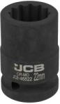 JCB Cap de impact JCB 3/4" 22mm 12-fațete Cr-Mo cheie tip nas (FS-59844) Cheie tubulara