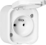 ORNO Priză simplă aplicată 2P+E, rezistentă la stropire cu capac B2, IP54, NT-16B2, albă (O-OR-OE-7805_W)