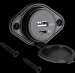 Peiying Încărcător auto USB+USB Tip-C cu funcție de Încărcare Rapidă și Power Delivery (L-PY-CHR0009)