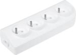 Cabletech Priză de rețea 4x 230V albă GN-40 (L-URZ3271)