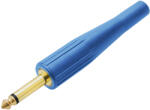 PROLECH Conector Jack 6, 3 MONO cauciuc lung albastru (1267-)