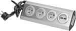ORNO Set de sertare cu încărcare USB, INOX, pentru mobilier (O-FS-4)