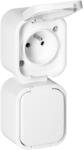 ORNO Priză dublă aplicată 2x2P+E, rezistentă la stropire cu capac, verticală B2, IP54, NT-6B2/P, albă (O-OR-OE-7806_V_W)