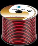 Cabletech Cablu pentru difuzoare 2x 1, 0mm CU negru-roșu (100m) (L-KAB0384)