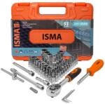 ISMA Set de unelte 1/4 bits capete 53 pcs cutie (FS-51108) Set capete bit, chei tubulare