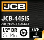 JCB Cheie tubulară JCB cu cap ratan 1/2" 15 mm 6-unghi Cr-Mo (FS-59449) Cheie tubulara