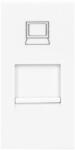 ORNO Priză RJ45 albă pentru panouri de mobilier (O-OR-GM-9010_W_RJ45)