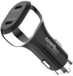  Încărcător auto USB-C 50W cu două porturi (75-776-)