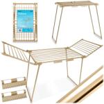 Massido Suport pliabil pentru uscat rufe Debora auriu 19 m (J-688302)