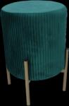 CHOMIK Taburet rotund cu piciorușe 28 x 42 cm verde *4217 (CH-PHO4217)