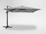 Garden Line Umbrelă de grădină 3 x 3 m gri "Roma" cu husă și LED *1558 (CH-GAO1558)