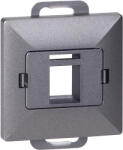 ORNO Placă față + Priză simplă tel-comp. RJ-45 Perla, PC+ARJ45/P1, antracit (O-OR-OE-7717_A)
