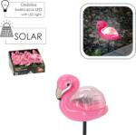 Garden Line LAMPĂ SOLARĂ FUMOASĂ FLAMINGO 10, 5 x 5 x 17, 5 CM ALBĂ CALDĂ 1 BUCĂȚĂ (CH-SOL5684)