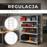 Springos Raft HA5260 150 x 75 x 30 CM cu 5 rafturi (HA5260) Raft