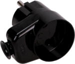 ORNO Conector unghiular negru 2P cu priză (O-WT-16U_G_K2_CZARNY)
