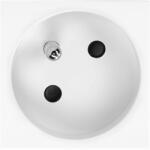 ORNO Modul unghiular de priză 45° 1x2P+E, alb (O-OR-GM-9010_W_FR45)