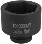 ForceKraft Cap de impact adânc 1" 75 mm hexagonal (FS-57427) Set capete bit, chei tubulare