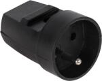 ElgoTech Priză de rețea 230V pentru cablu negru URZ3011 (URZ3011)