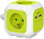 ORNO Cablu prelungitor 4xE + 2xUSB 1, 4m lime (O-OR-AE-13144_L)