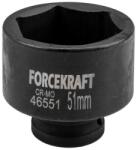 ForceKraft Adaptoare cu priză de 3/4" 51mm cu 6 colțuri (FS-58436) Set capete bit, chei tubulare