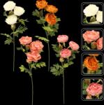 CHOMIK Ramură artificială - Bujor cu cinci flori, 74 cm, Mix de culori (CH-HID4038)