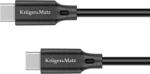 Krüger&Matz USB C - USB C 1m 100W negru KM1260 (KM1260)