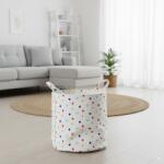 Chomik Coș pentru rufe/jucării 25 x 30 CM rotund cu puncte, mărime S *4922 (CH-NIZ4922)