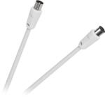 Cabletech Cablu TV-VIDEO alb 1, 5m HQ KPO2735F-1, 5 (KPO2735F-1-5)