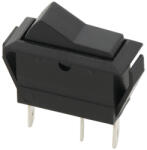  Comutator basculant ASW-09D negru 3PIN (5611-)
