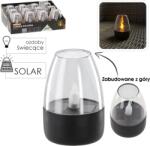 Garden Line LAMPĂ SOLARĂ FĂRĂ FLACĂRĂ 6 x 6 x 9 CM LED CĂLDURIE ALBĂ 1 BUCATA (CH-SOL5660)