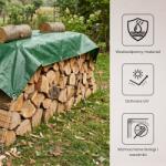 Springos GA2129 PRELATĂ 4 X 7 M VERDE ÎNCHIS ARGINTIE (GA2129)