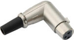 BLOW Conector XLR 3P pentru microfon cu cablu unghiular (2213-)
