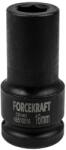 ForceKraft Cap de impact adânc 16mm 3/4" 6-unghiuri (FS-57401) Set capete bit, chei tubulare