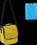 Garden Line Geantă termo 22 x 12 x 24 CM 6L pentru umăr galben cu două inserții de răcire *9295 (CH-IZO9295)